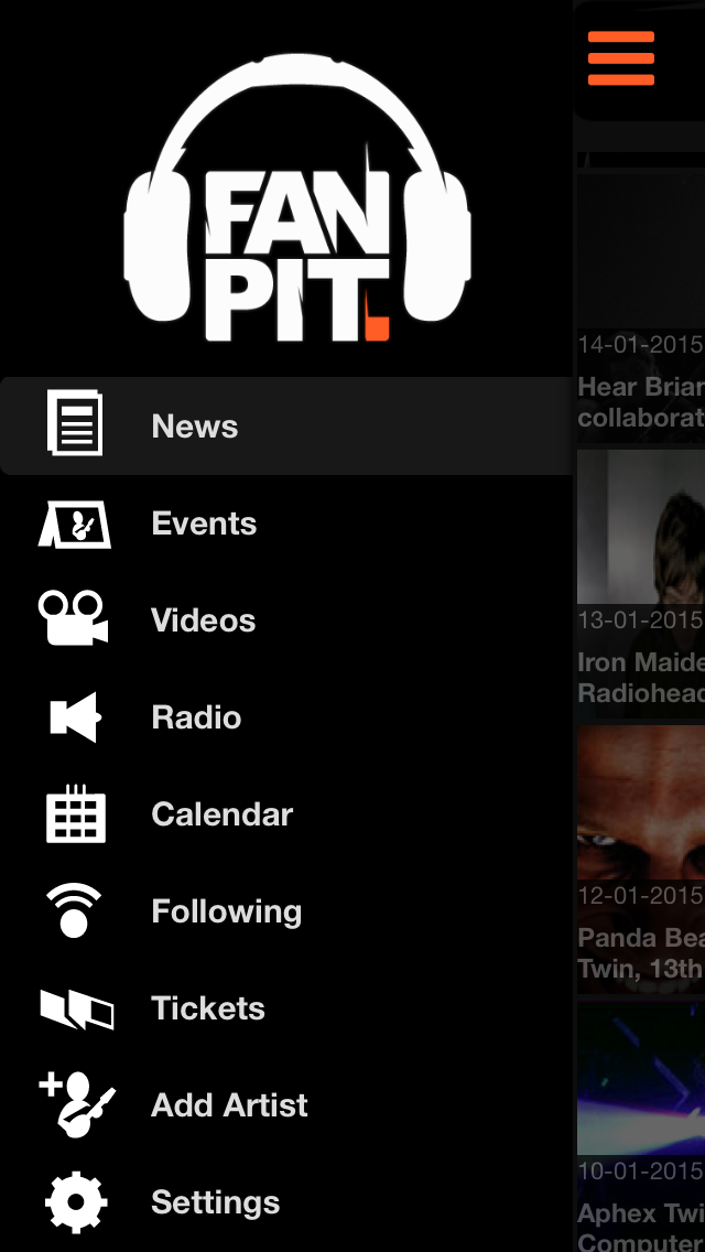 Fan Pit App for iPhone New iPhone Music App